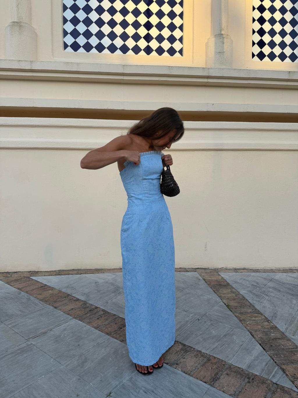 Top Estampado Azul
