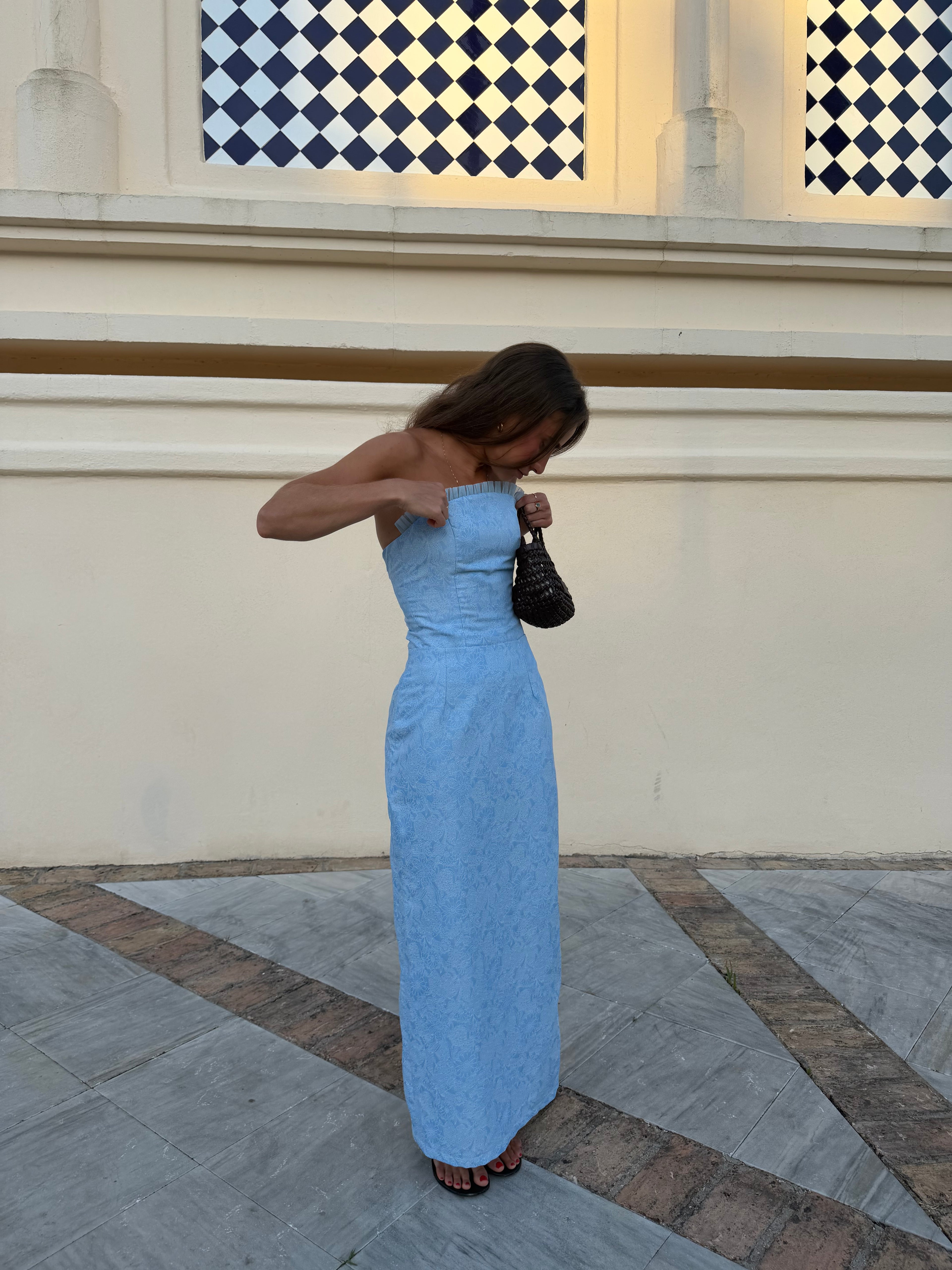 Top Estampado Azul