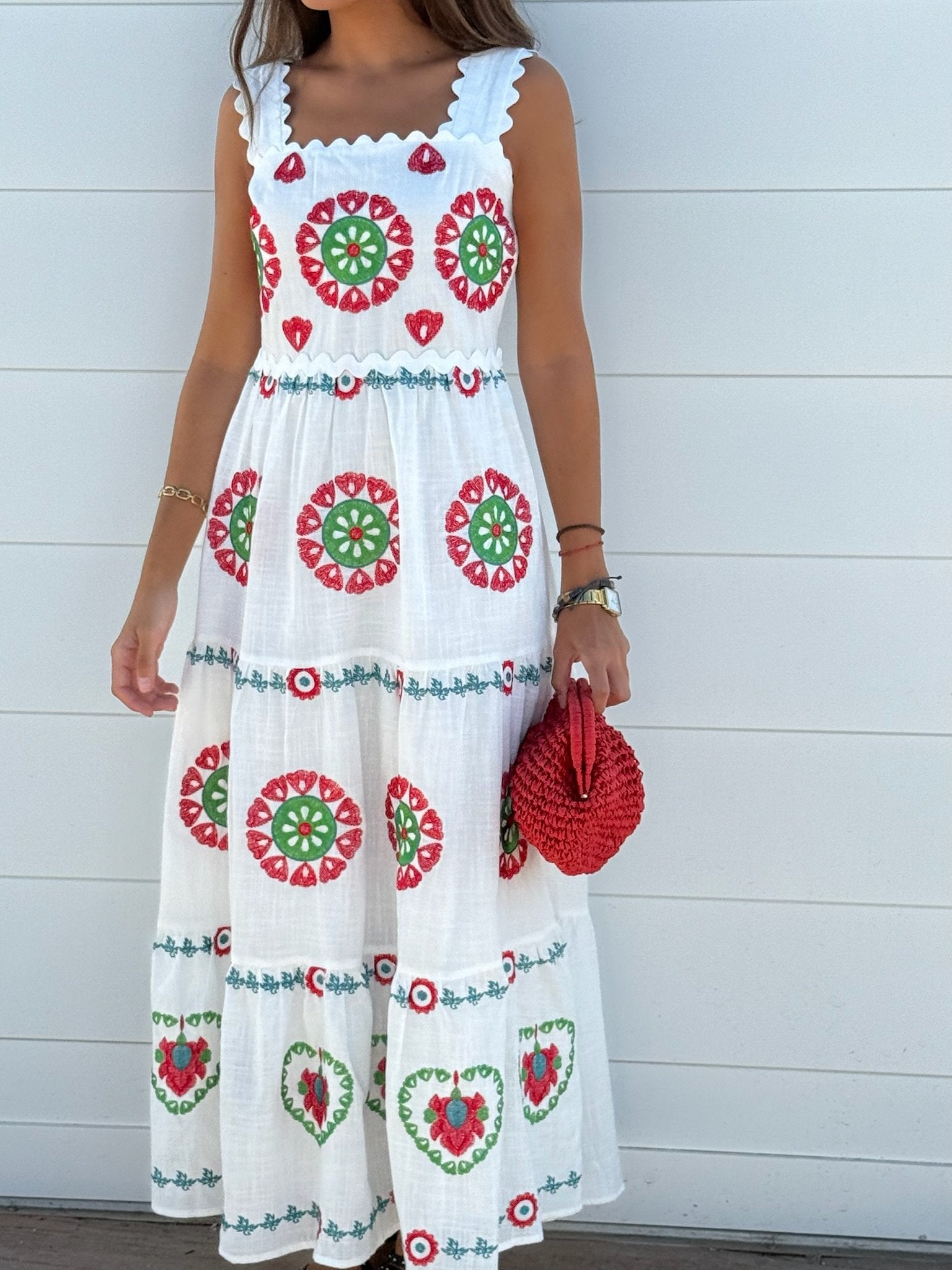 Vestido Bordado Blanco