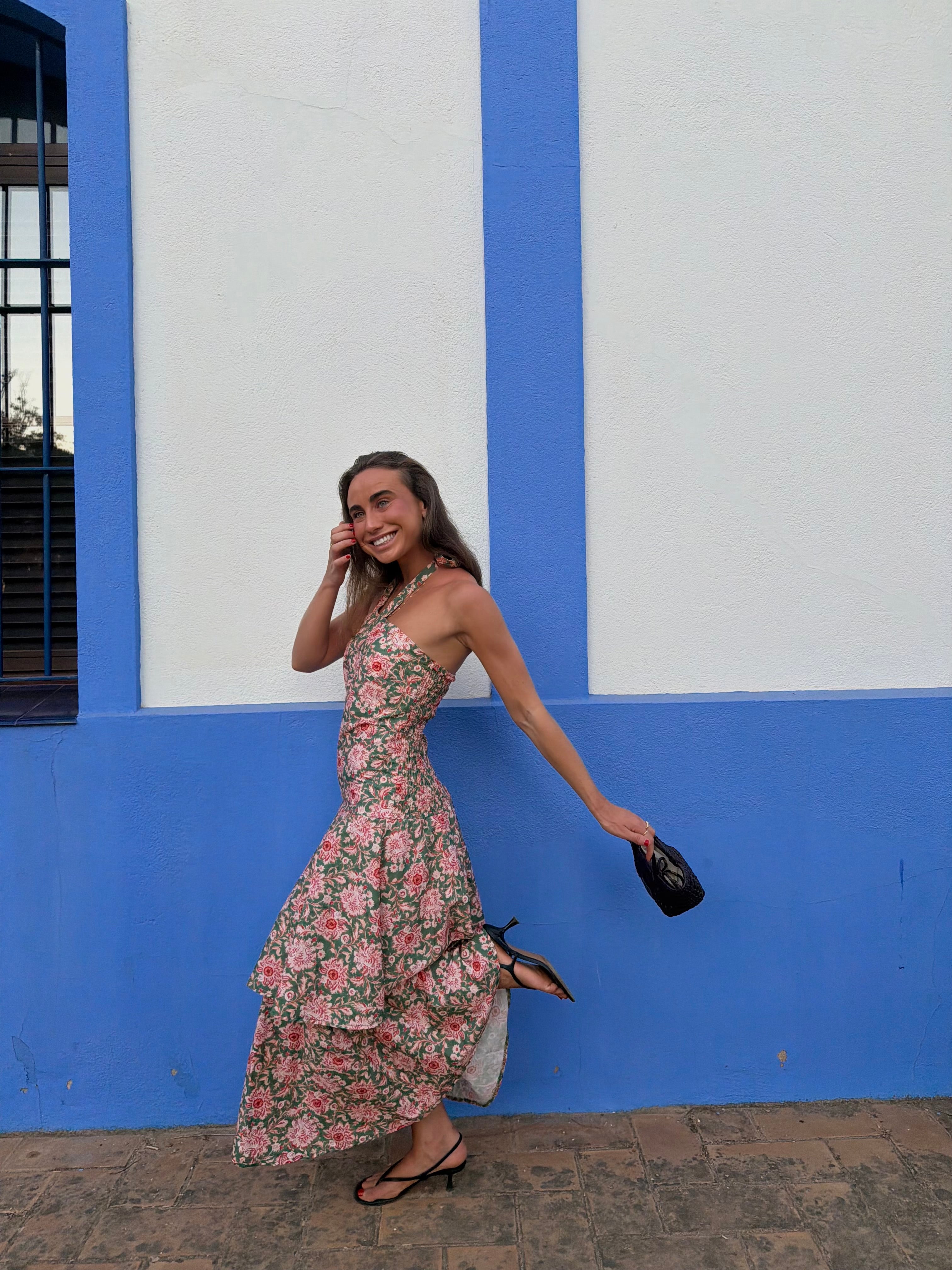 Vestido Verde Estampado