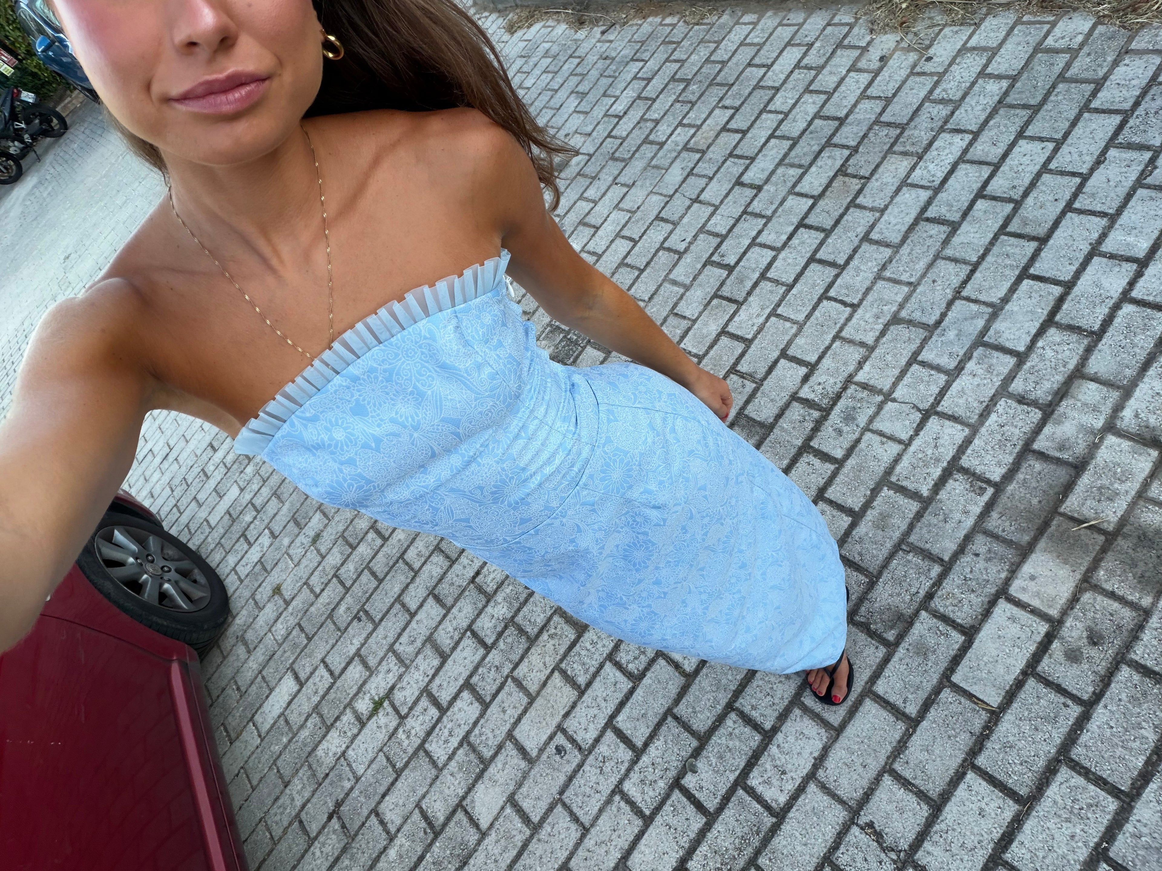 Top Estampado Azul