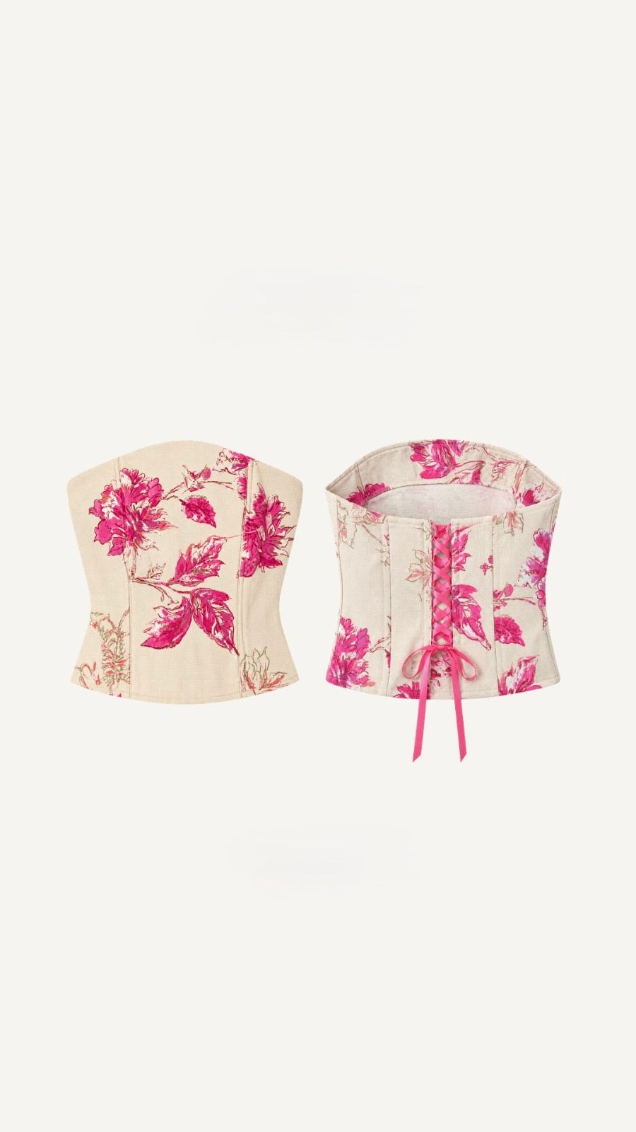 Corsé Estampado Fucsia