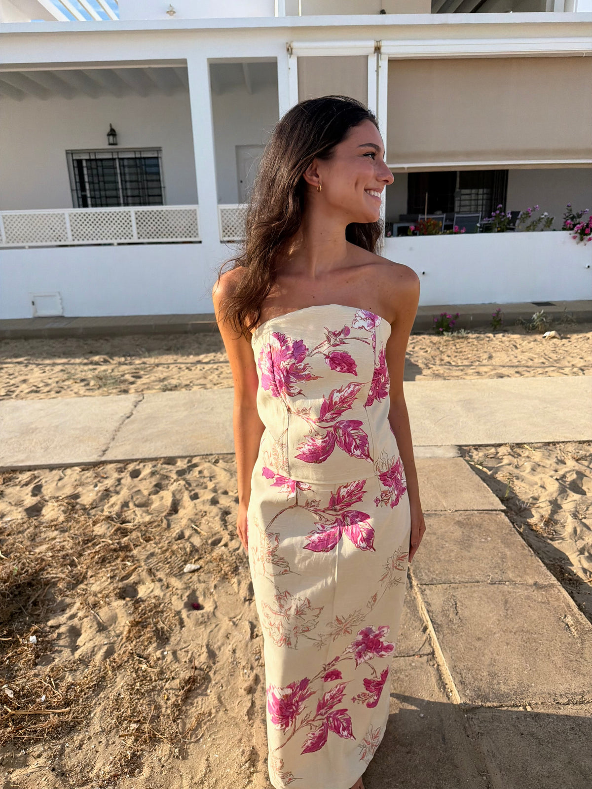 Corsé Estampado Fucsia