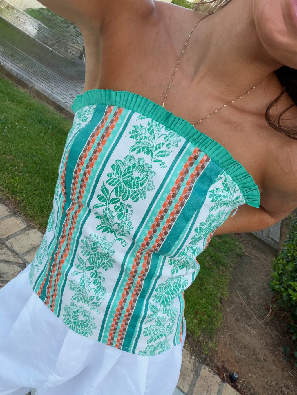 Top Estampado Verde
