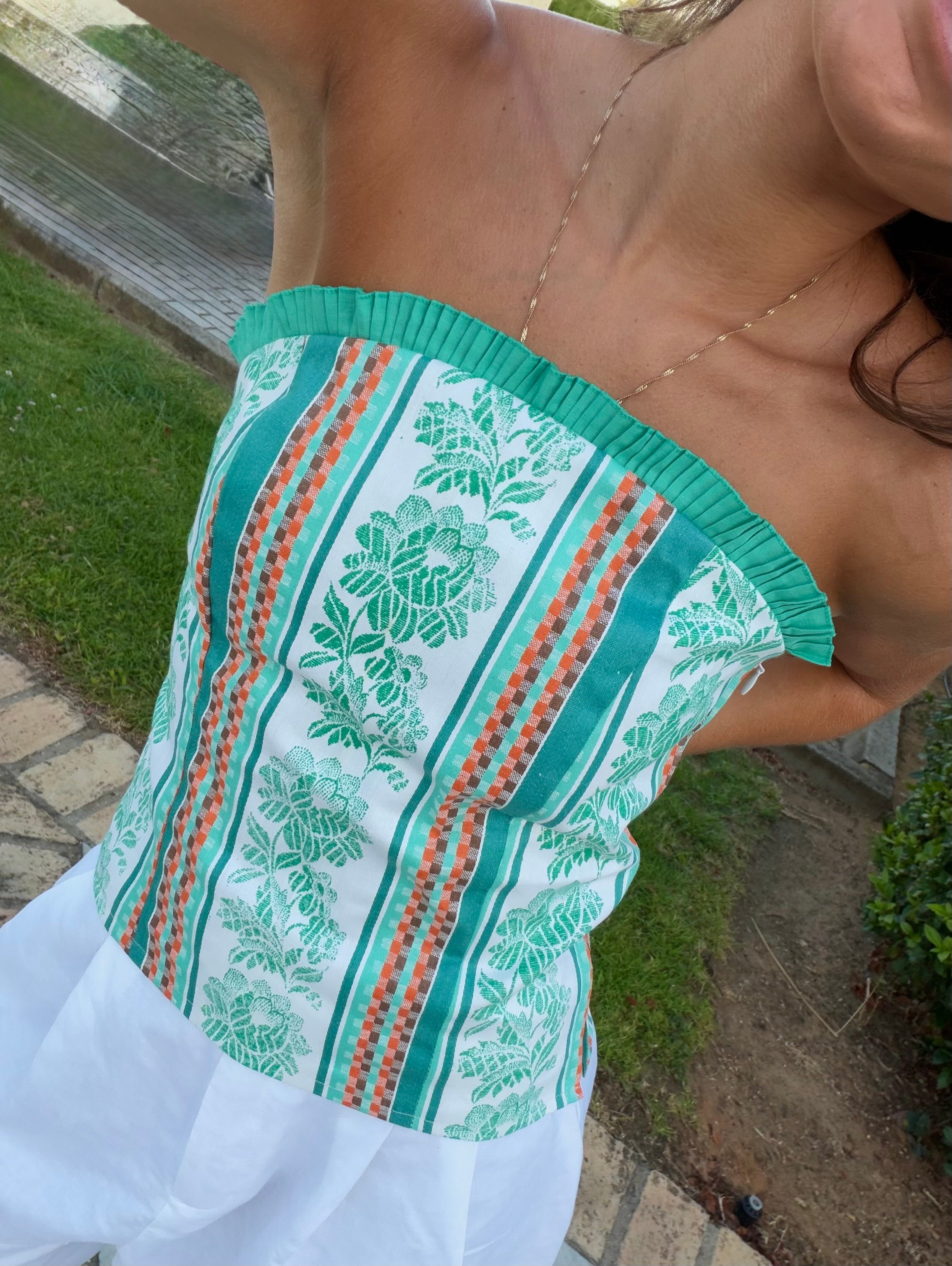 Top Estampado Verde