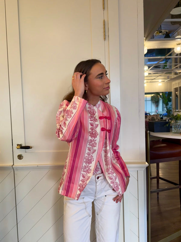 Chaqueta Estampada Rosa