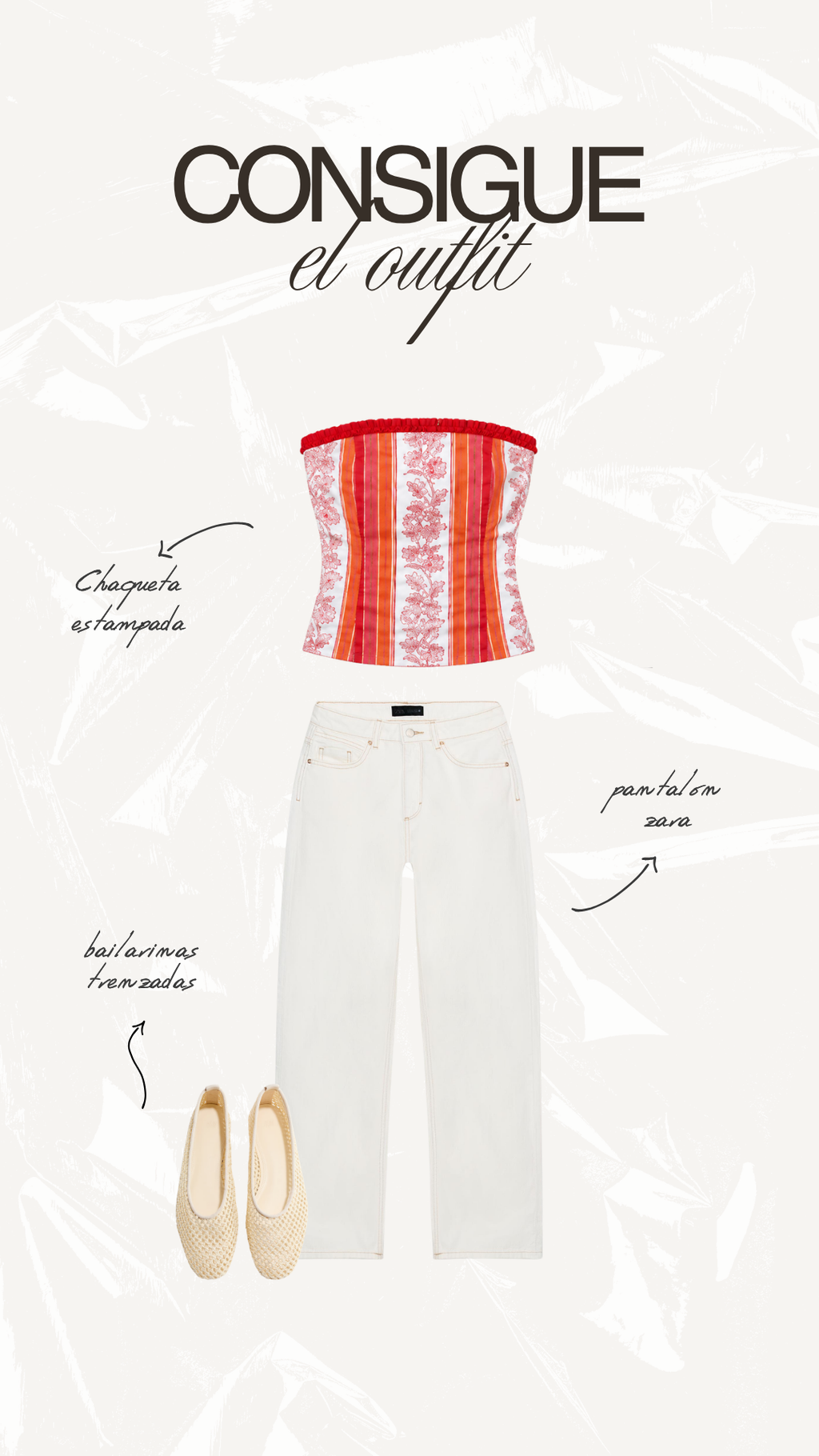 Top Estampado Naranja