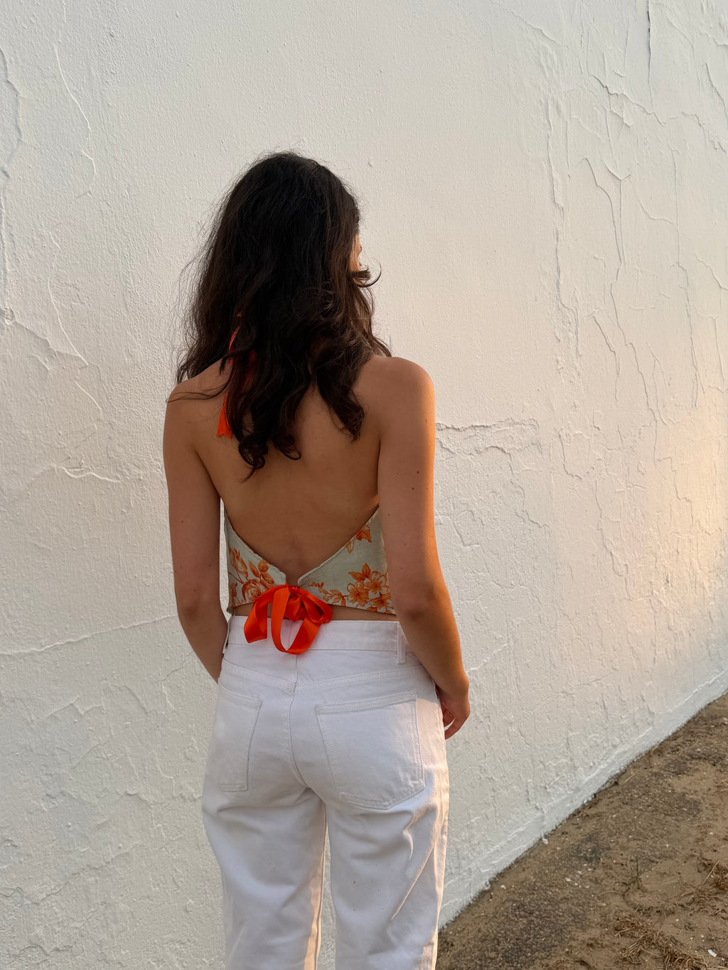 Top Lazo Naranja