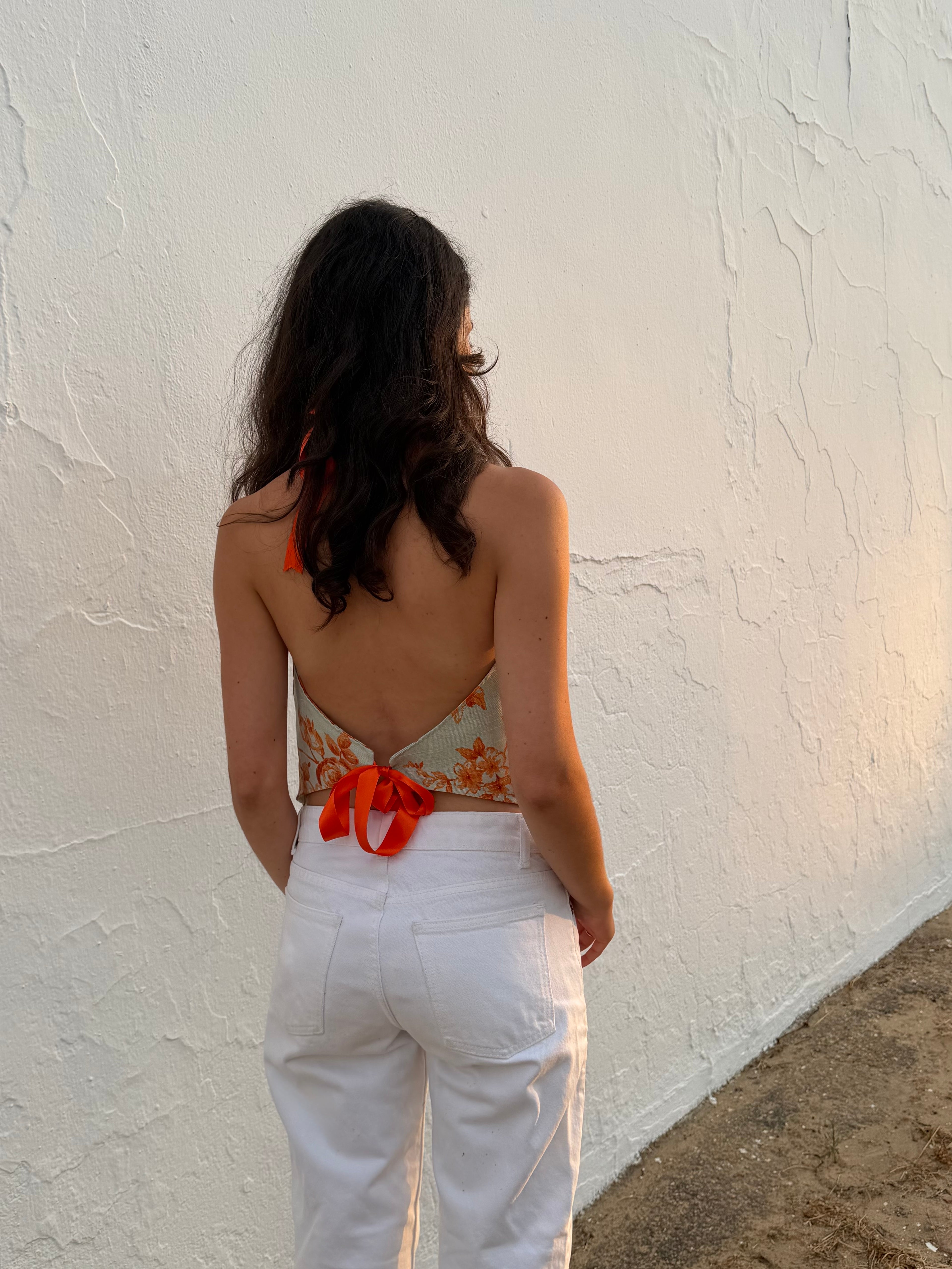 Top Lazo Naranja