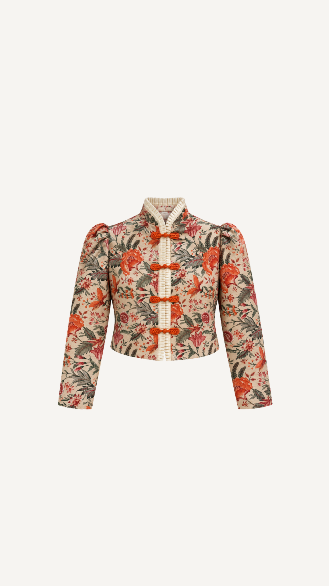 Chaqueta Estampada Naranja
