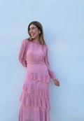 Vestido Volantes Rosa