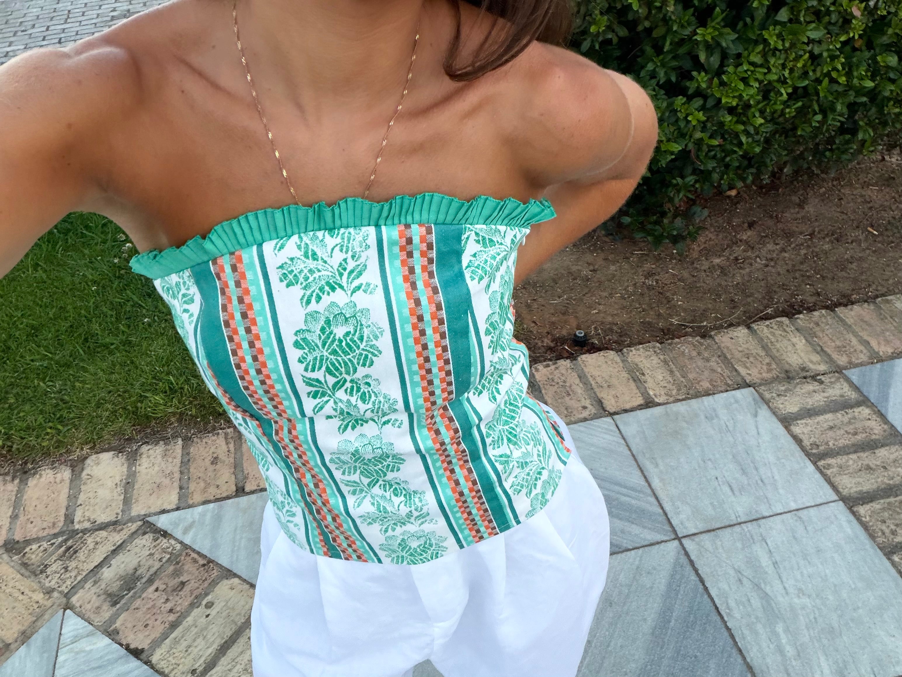 Top Estampado Verde