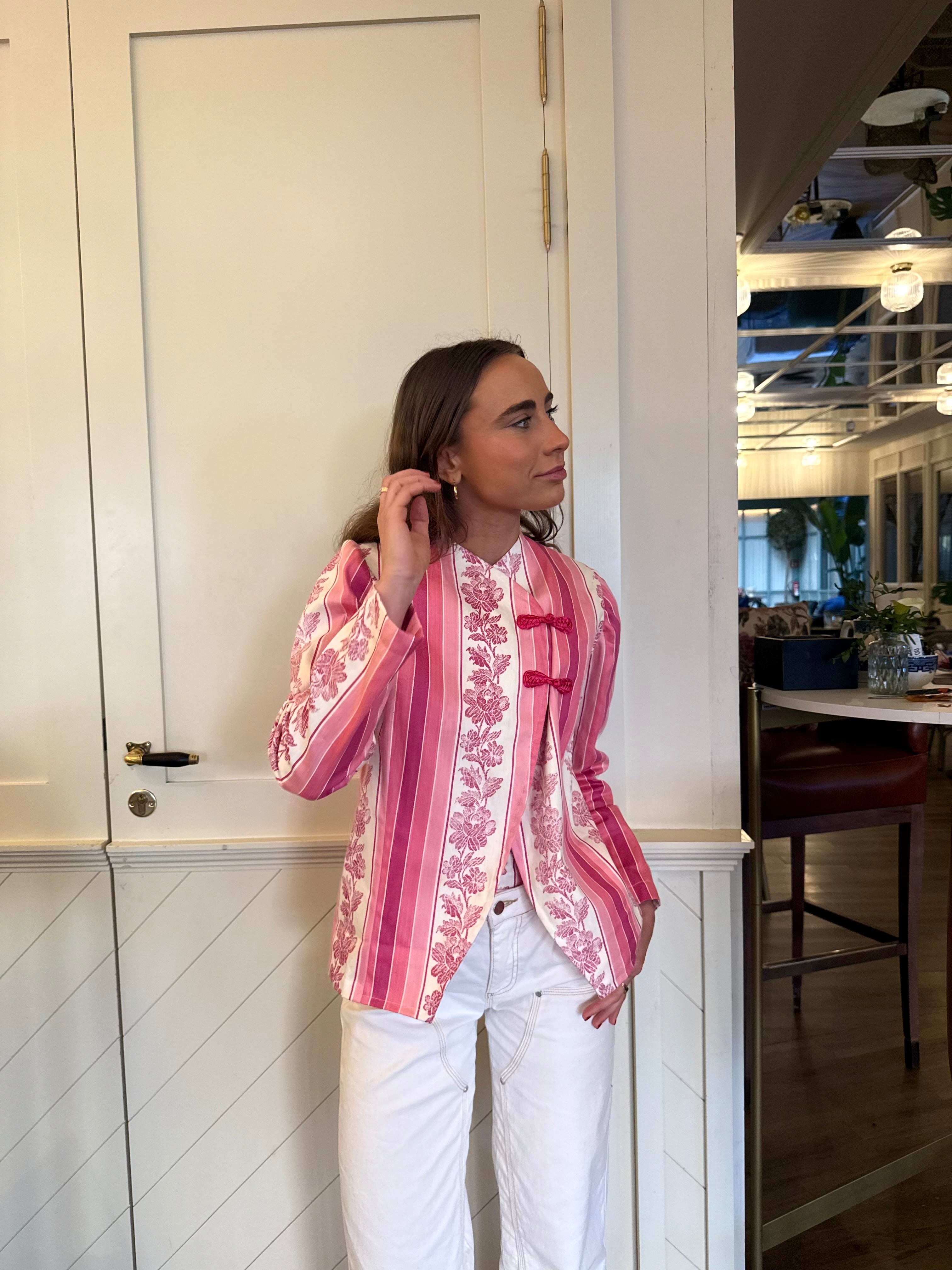 Chaqueta Estampada Rosa