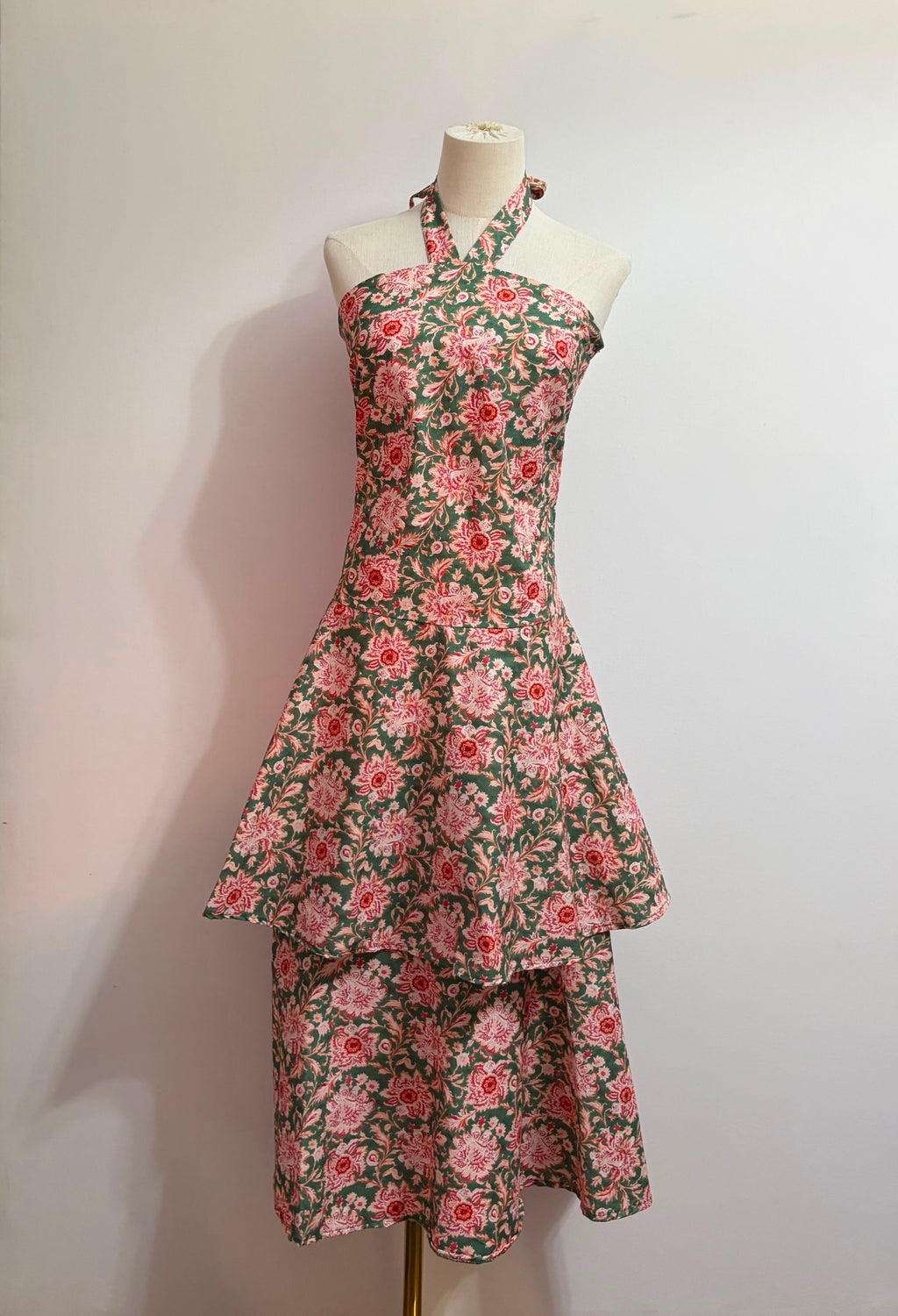 Vestido Verde Estampado