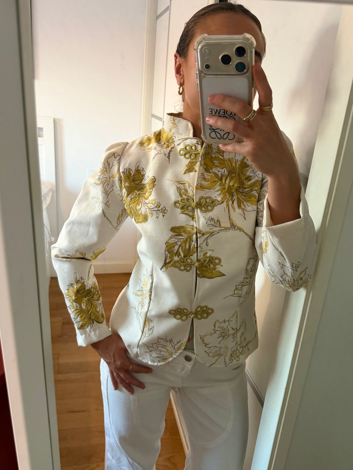 Chaqueta Estampada Amarilla