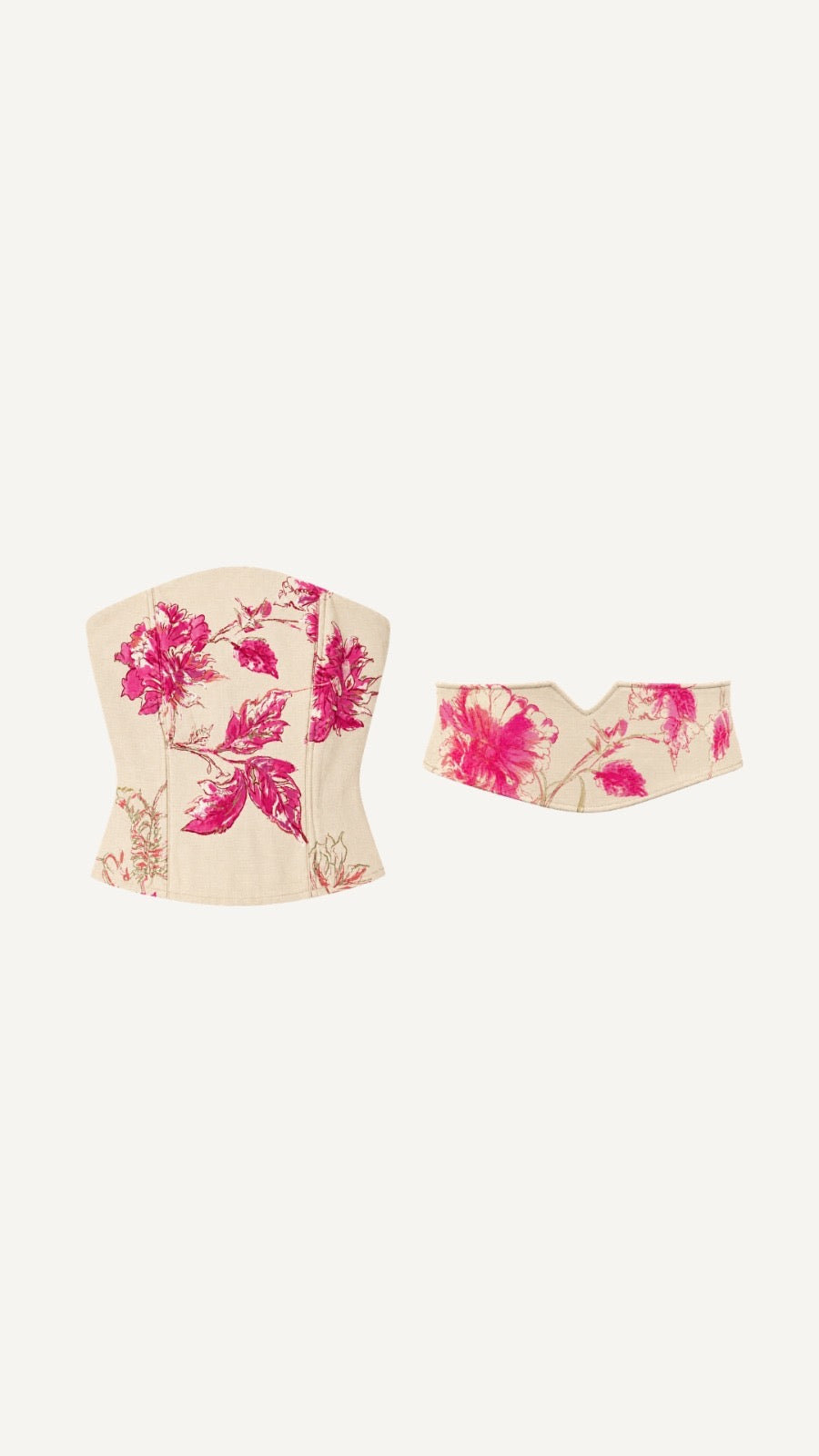 Corsé Estampado Fucsia