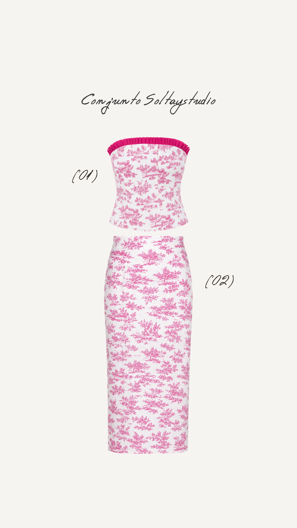 Top Estampado Rosa
