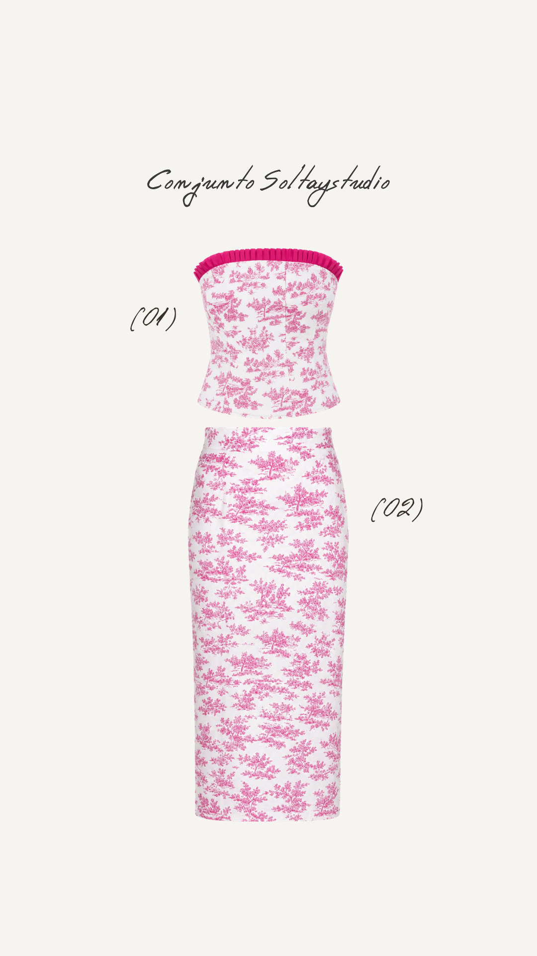 Top Estampado Rosa