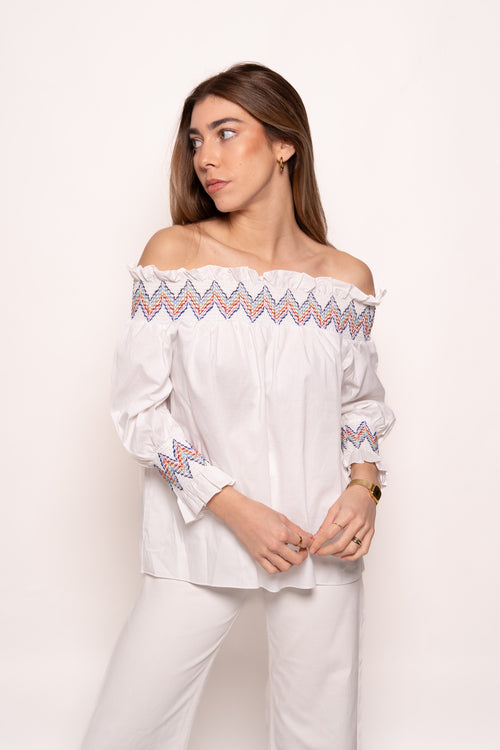 Blusa Cuello Barco