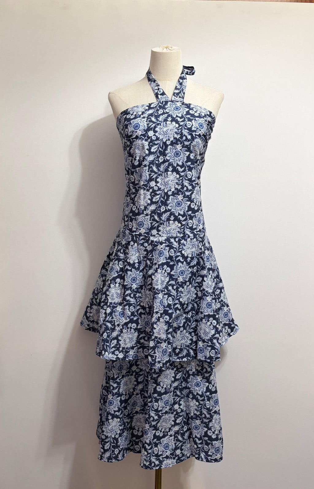 Vestido Estampado Azul