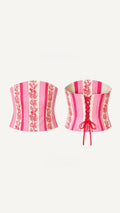 Corsé Estampado Rosa