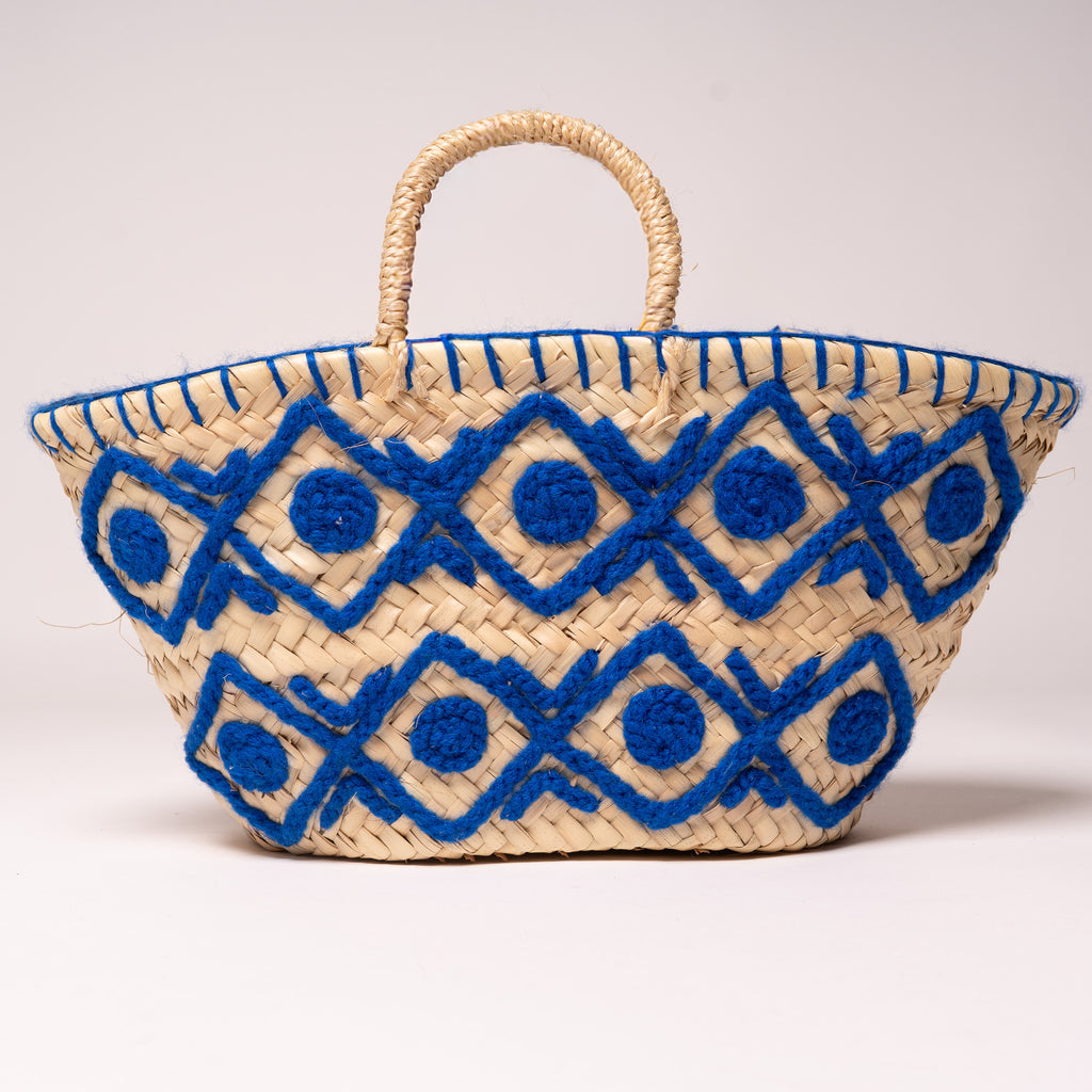 Cesta Mimbre Estampada