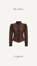Chaqueta Encaje Marrón