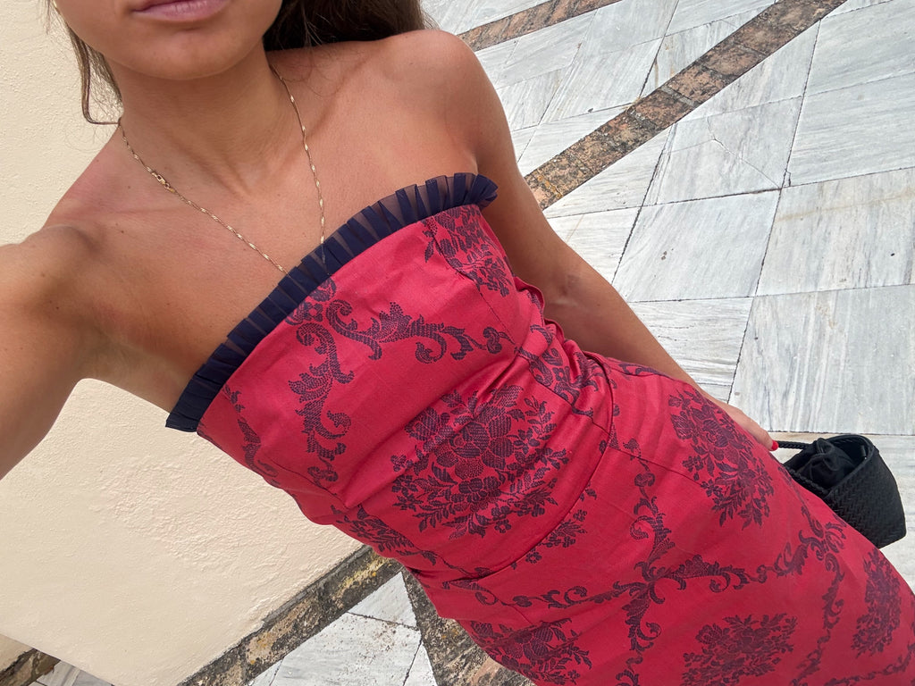 Top Estampado Rojo