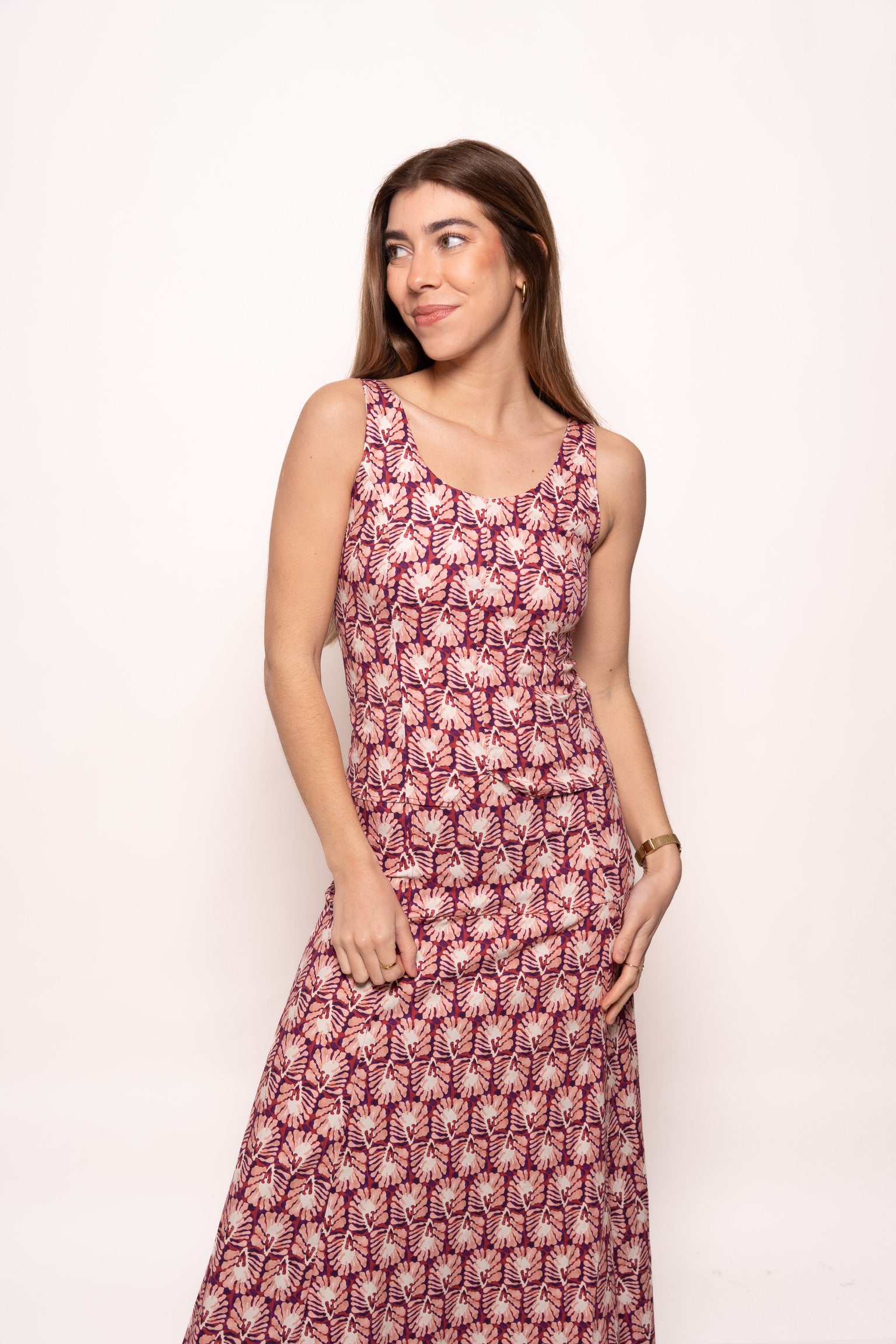 Conjunto Estampado Rosa