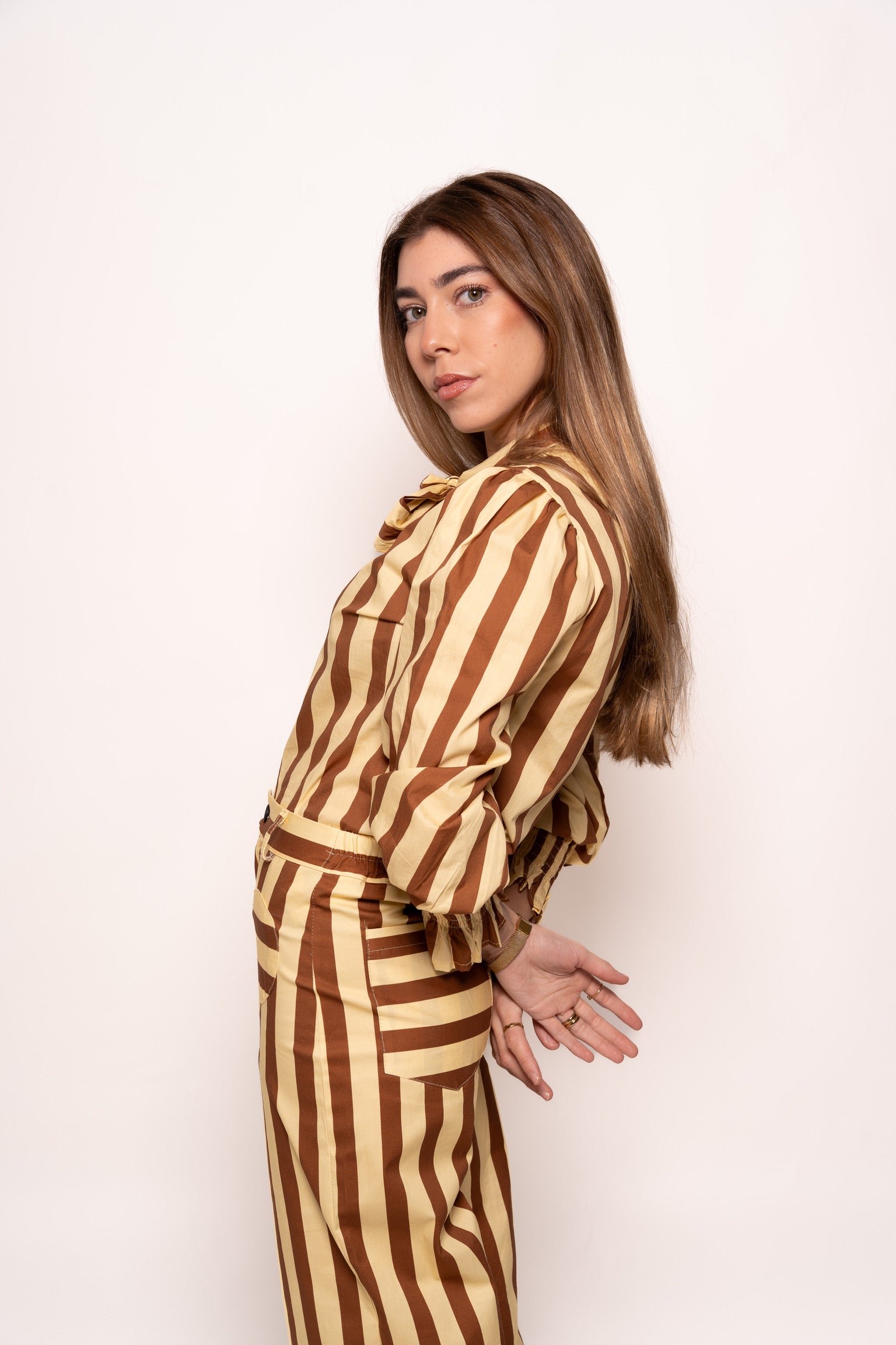 Conjunto rayas estampado