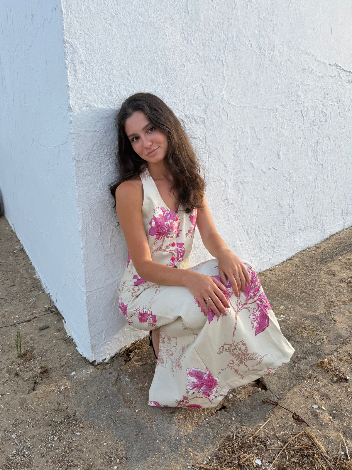 Top Lazo Fucsia