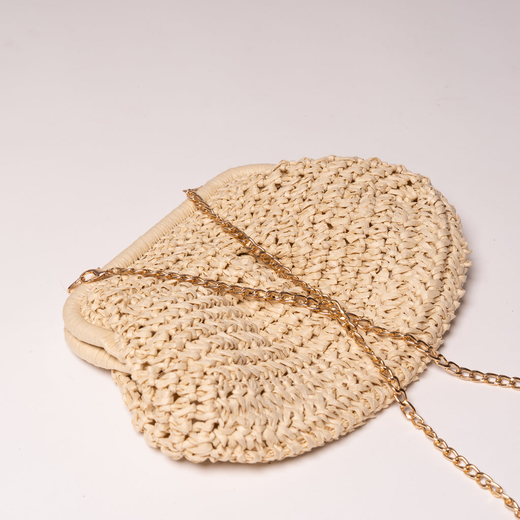 Bolso Rafia Claro