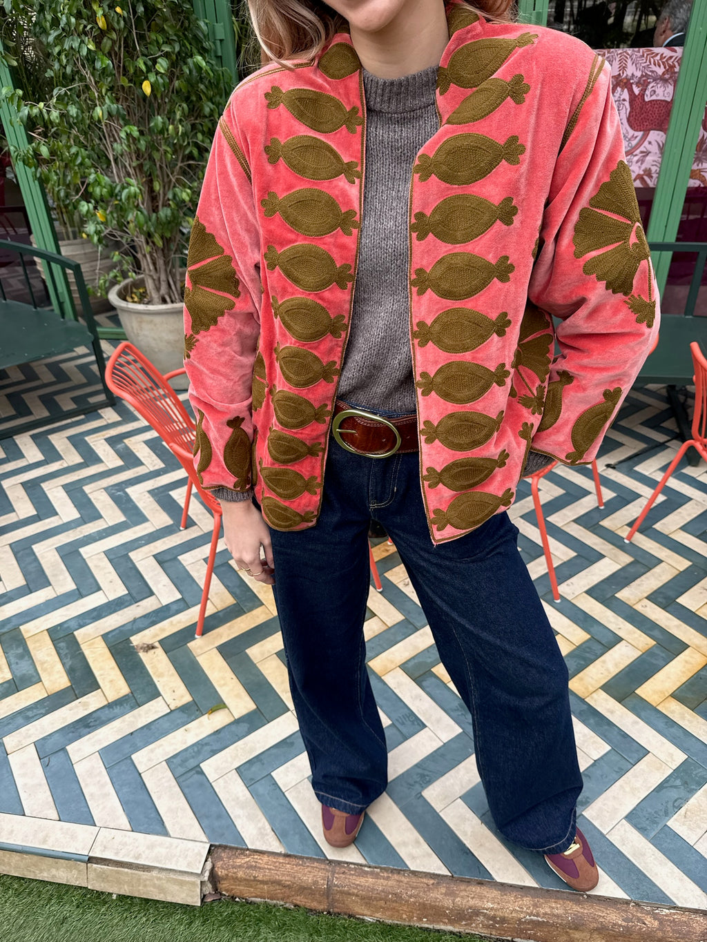 Chaqueta Bordada