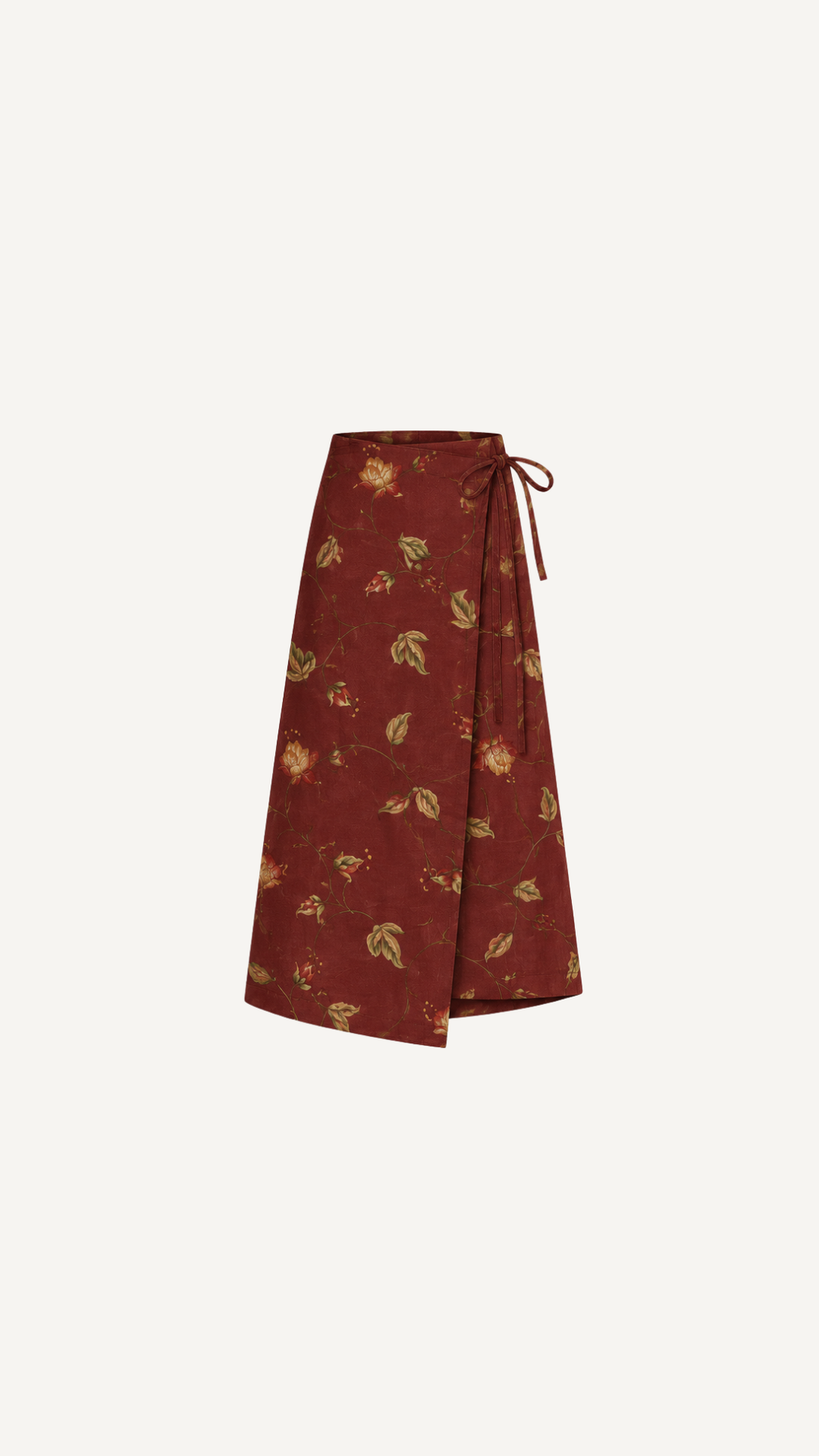 Falda Estampada Granate