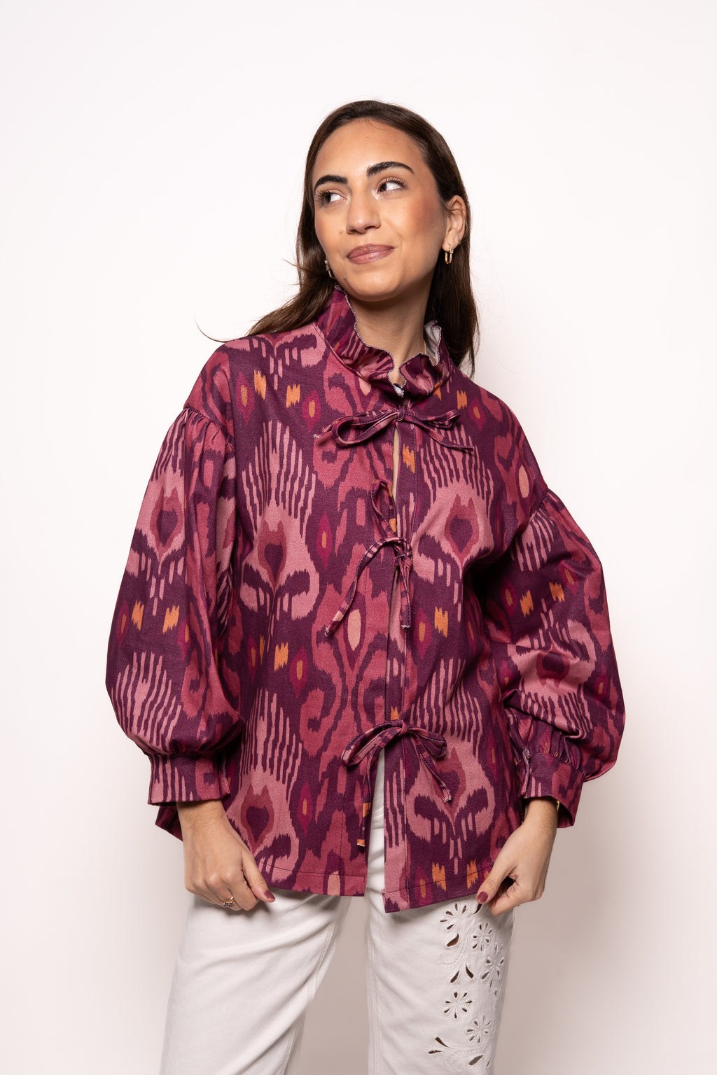 Chaqueta/camisa estampada