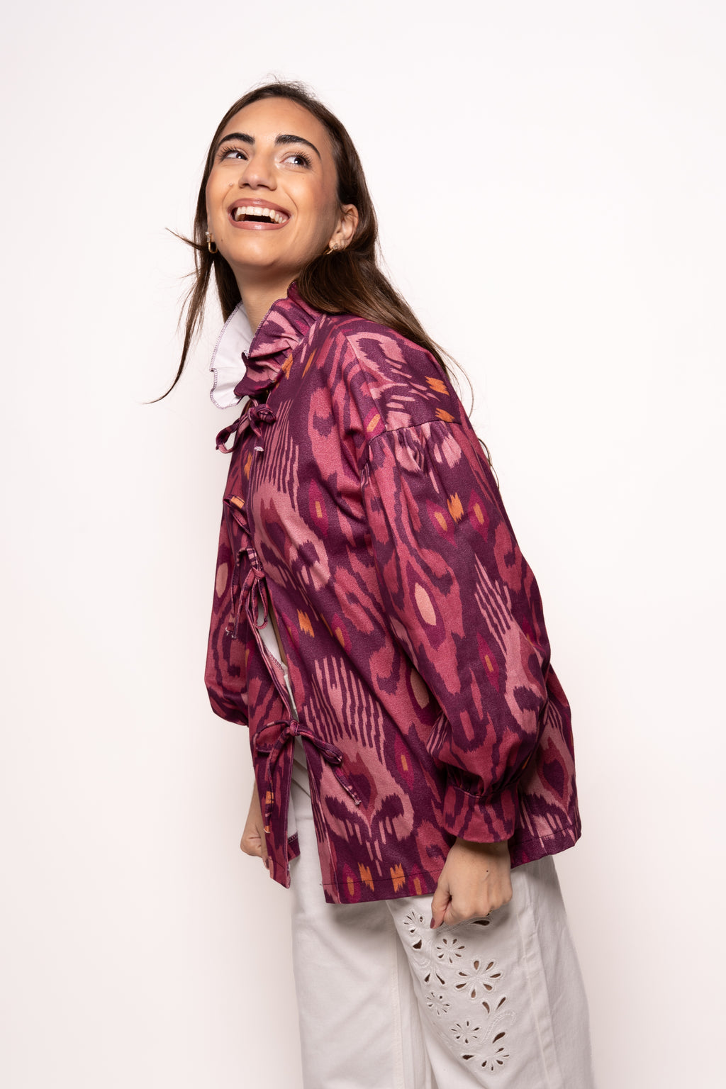 Chaqueta/camisa estampada