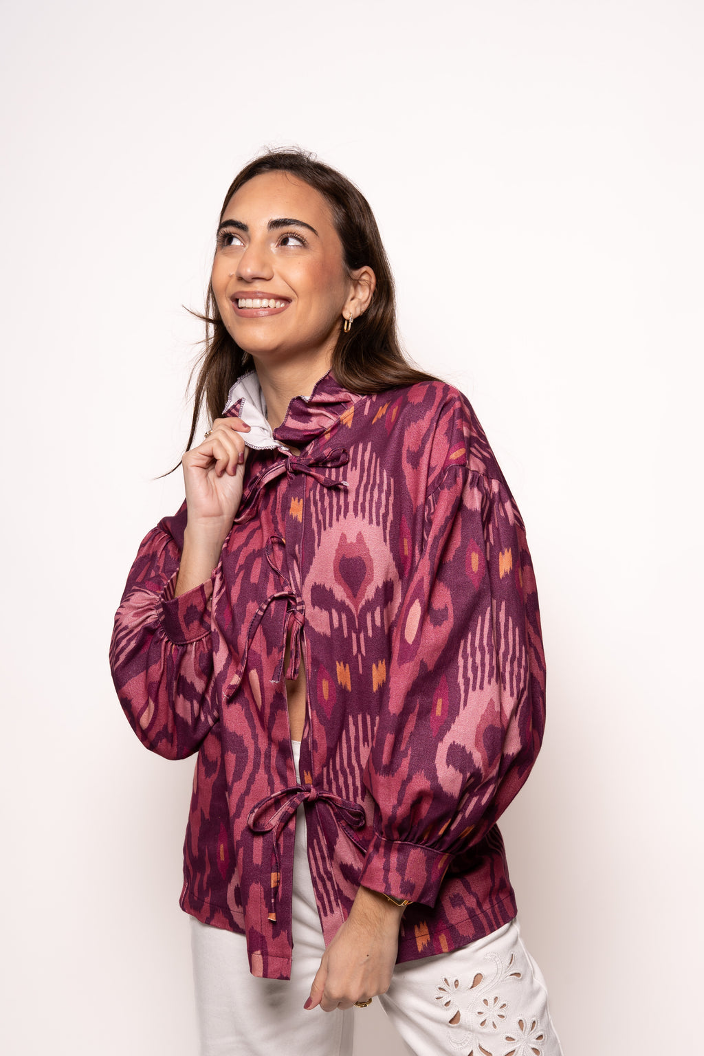 Chaqueta/camisa estampada