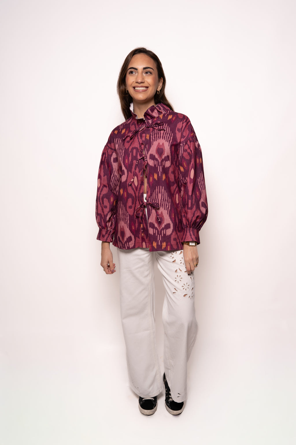 Chaqueta/camisa estampada