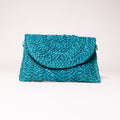 Cartera Rafia Azul