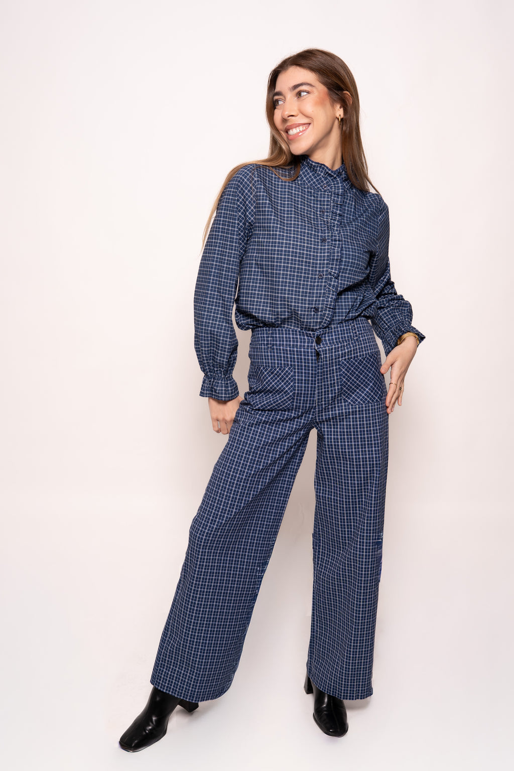 Conjunto cuadros azul